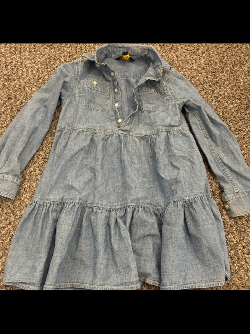 Girls Denim Polo Ralph Lauren Dress size 7